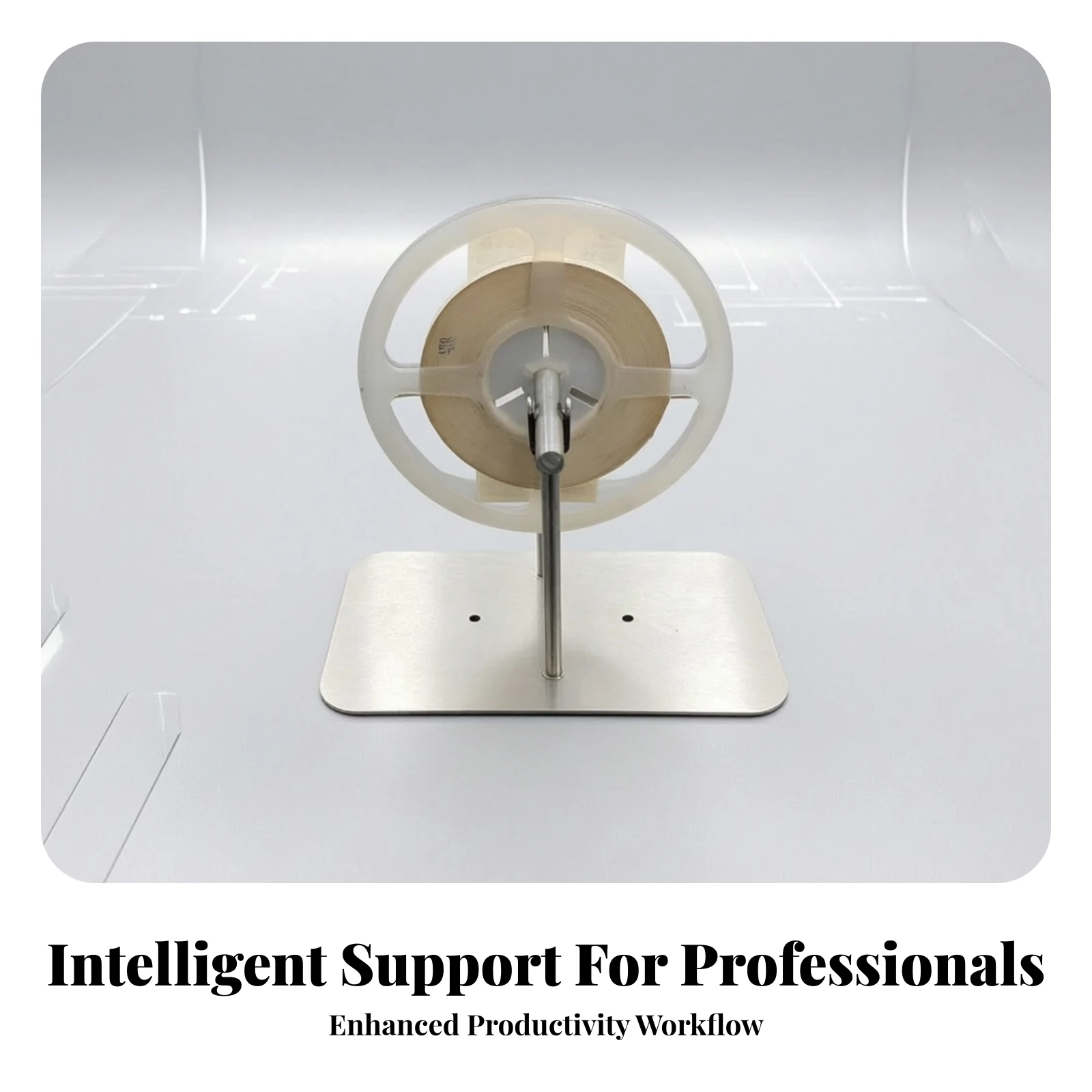 SMT Material Reel Holder Brushed Metal SMT Reel Holder for Technicians, Workbench, Production Line