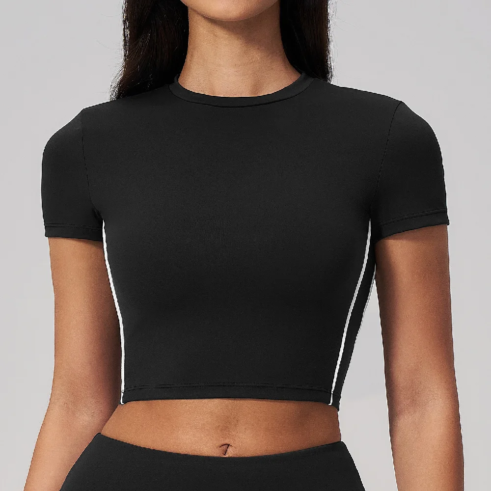 Camisetas femininas sexy de ma - Yoga Fitness Wear avaliação e preço