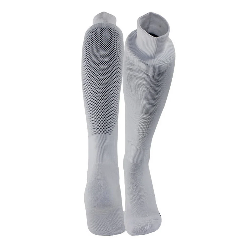 

Long Men's Football Socks White Socks Breathable Sweat-Wicking Elastic for Soccer Athletic Use Stockings