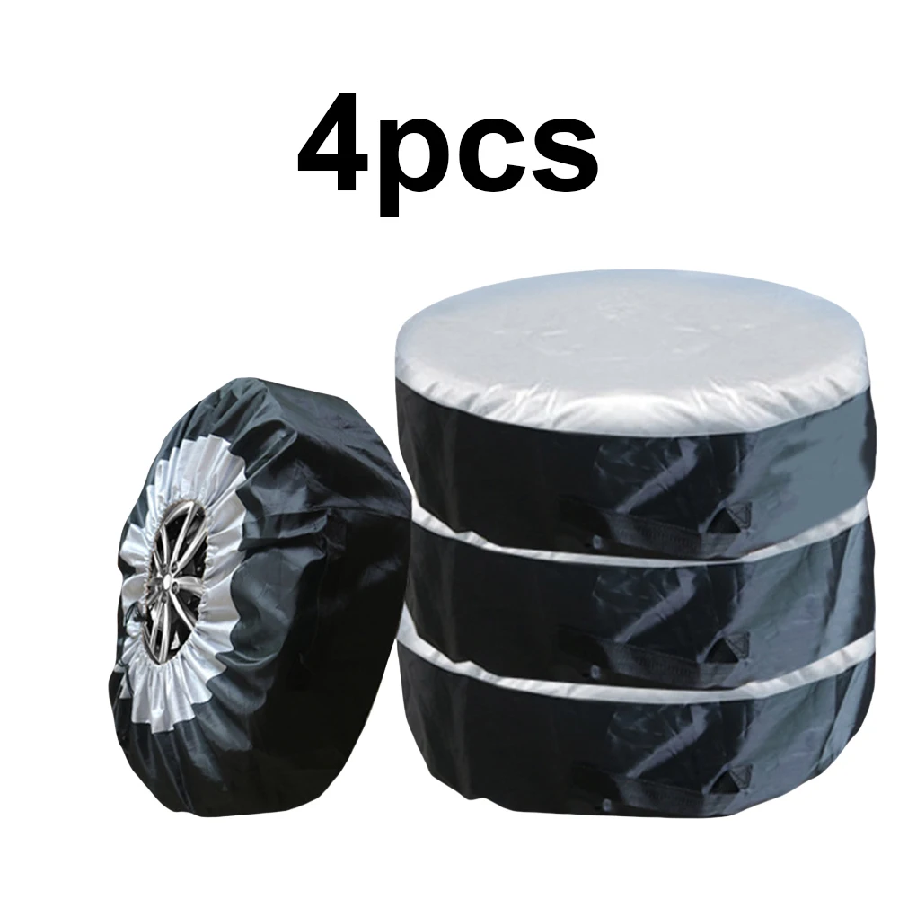 

1 шт., чехол для запасного колеса, ткань Оксфорд, сумки для хранения автомобильных шин, аксессуары для автомобильных шин, защита колес автомобиля