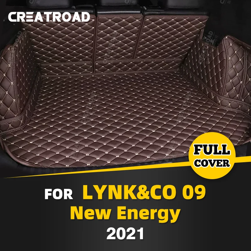 

Auto Full Coverage Trunk Mat For LYNK&CO 09 New Energy 6-Seat 2021 Car Boot Cover Pad Cargo Liner Interior Protector Accessories