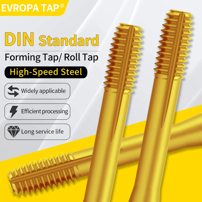 

EVROPA TAP HSSE-M42 DIN 371 376 Standard Roll Forming Tap M2 M2.5 M3 M4 M5 M6 M8 M10 M12 6HX Machine Screw Thread Taps