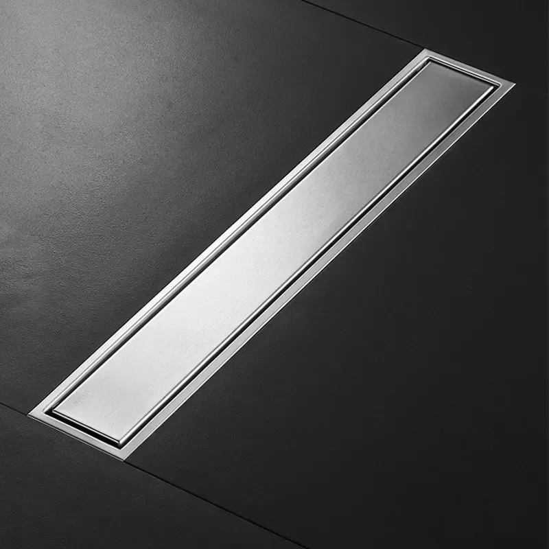 Stainless Steel Invisible Floor Drain Gold Hidden Extended Floor Drain Anti-Odor Shower Drain Bathroom Drainer