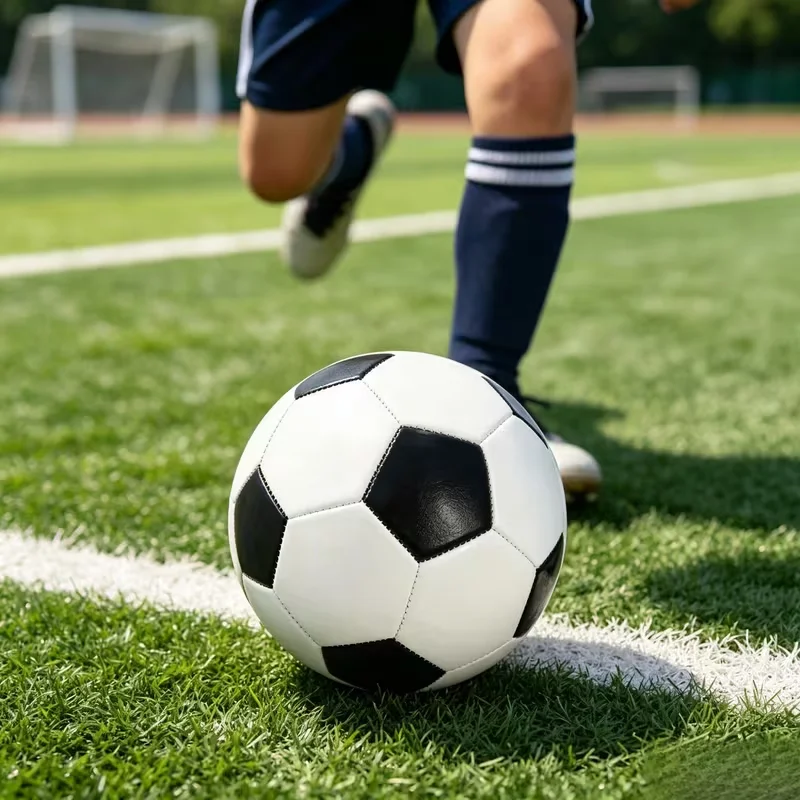 1 Set Includes (1 Size 5 Soccer Ball + 1 Pump + 1 Net Bag + 2 Ball Needles), Durable Official Size 5 Soccer Ball for Adults - Explosion-Proof, Perfect for Training and Outdoor Games, Diameter 21.5cm, High-Quality Soccer Ball Essential for Training and Outdoor Competitions, Wear-Resistant and Kick-Resistant, Won'T Hurt Your Feet, Same Model Used by Clubs
