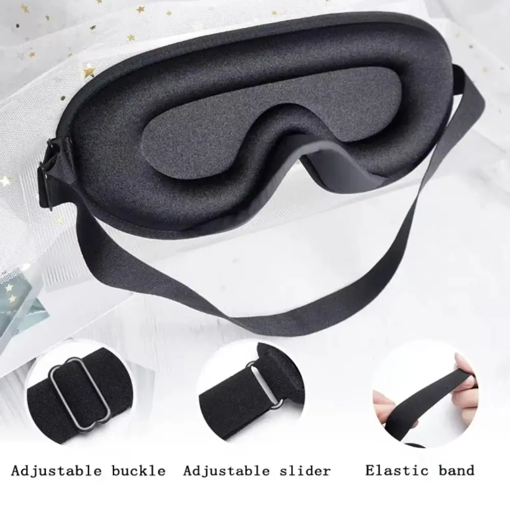 

Soft Foam Sleep Mask Padded Design 3D Shape Blockout Light Eye Mask Comfy Material Blockout Light Eye Shade Sleeping Aid