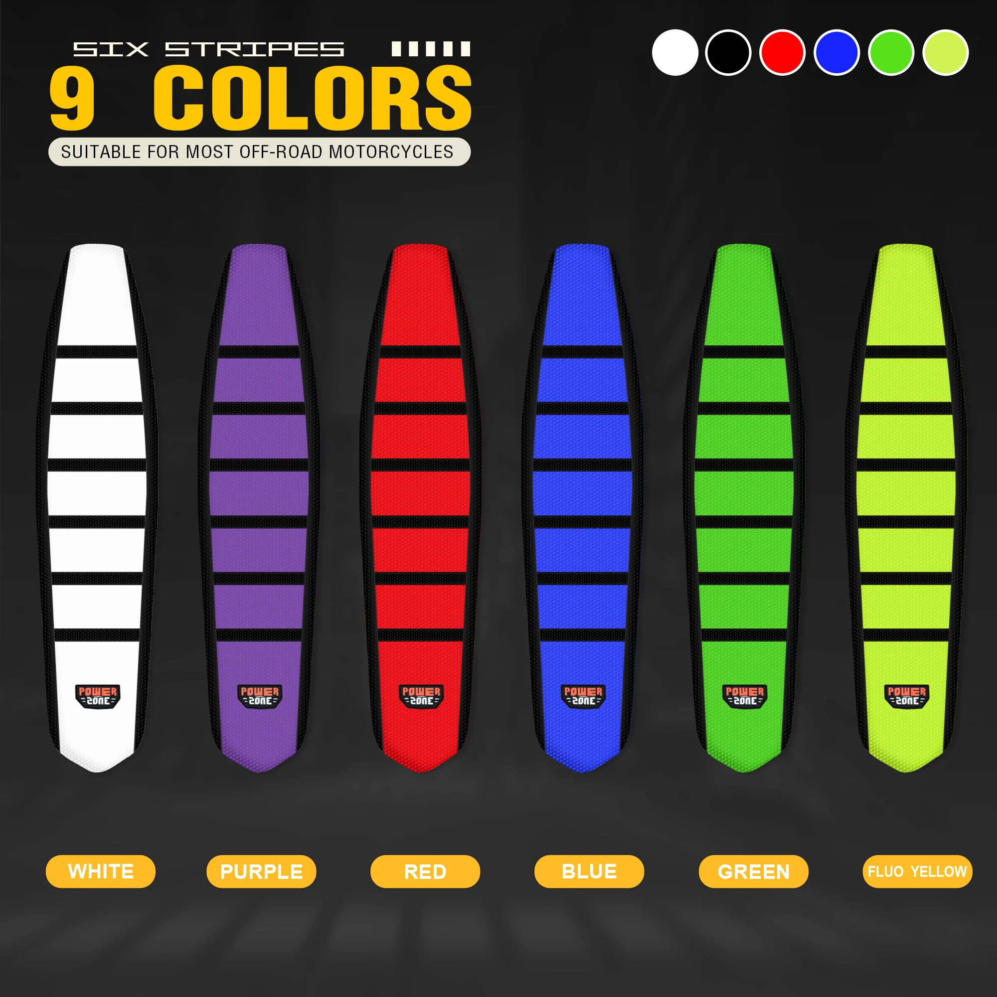 Queen X Ribbed Skin Anti-Slip Motorcycle Dirt Seat Seat Cushion Covers For KX KXF WRF SX EXC CRF TE Rubber Gripper Waterproof