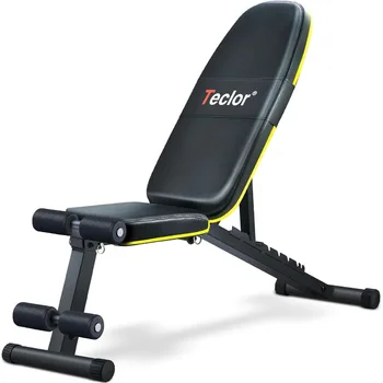 Adjustable Weight Bench Foldable Workout Benches for Home Gym 10 Backrest Position Exercise Bench for Strength Training Upgrade