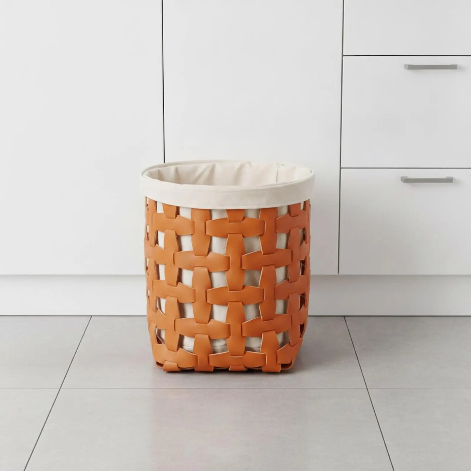 foldable-leather-laundry-basket-with-linen-lining-for-dirty-clothes-storage-in-bedroom-closet-organizer