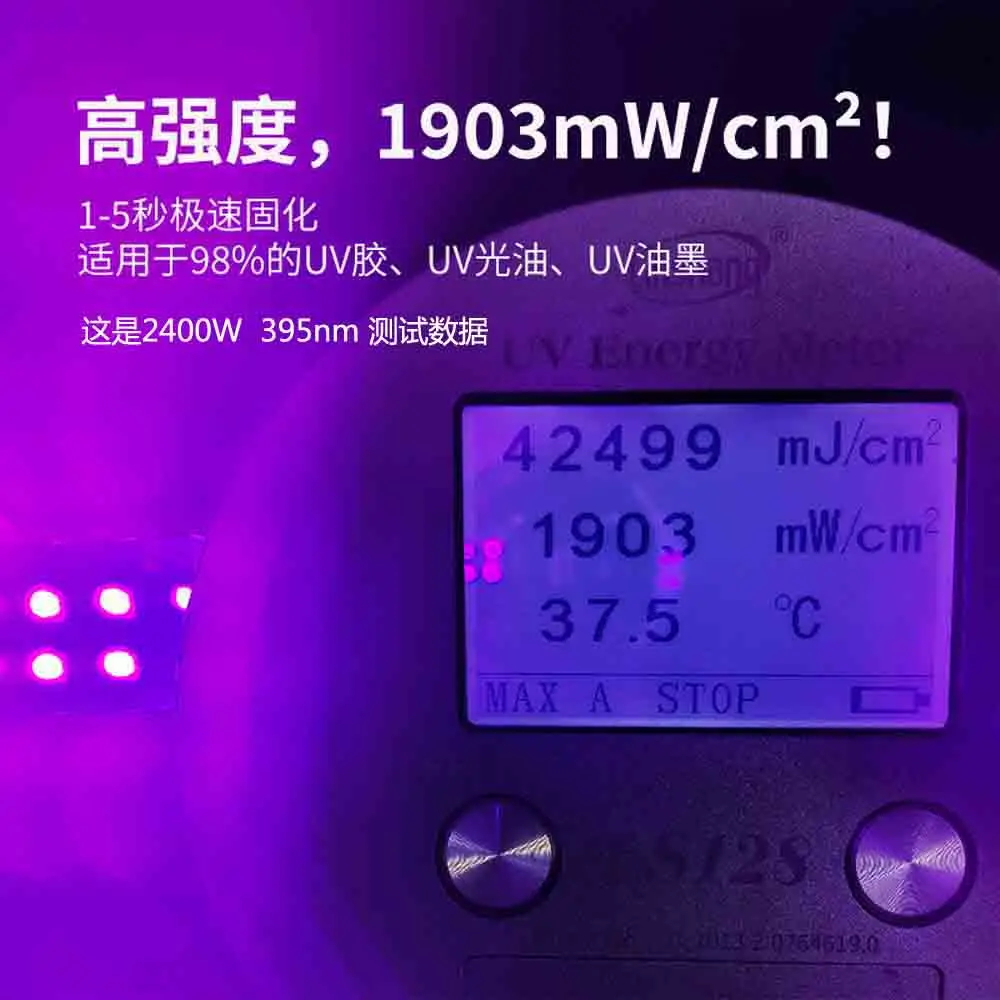 Imagem -06 - Led uv Cura Ultravioleta Lâmpada Máquina de Impressão a Óleo Tinta de Vidro Tela de Seda 3d Impressora Resina Cura 395nm 405nm 365nm