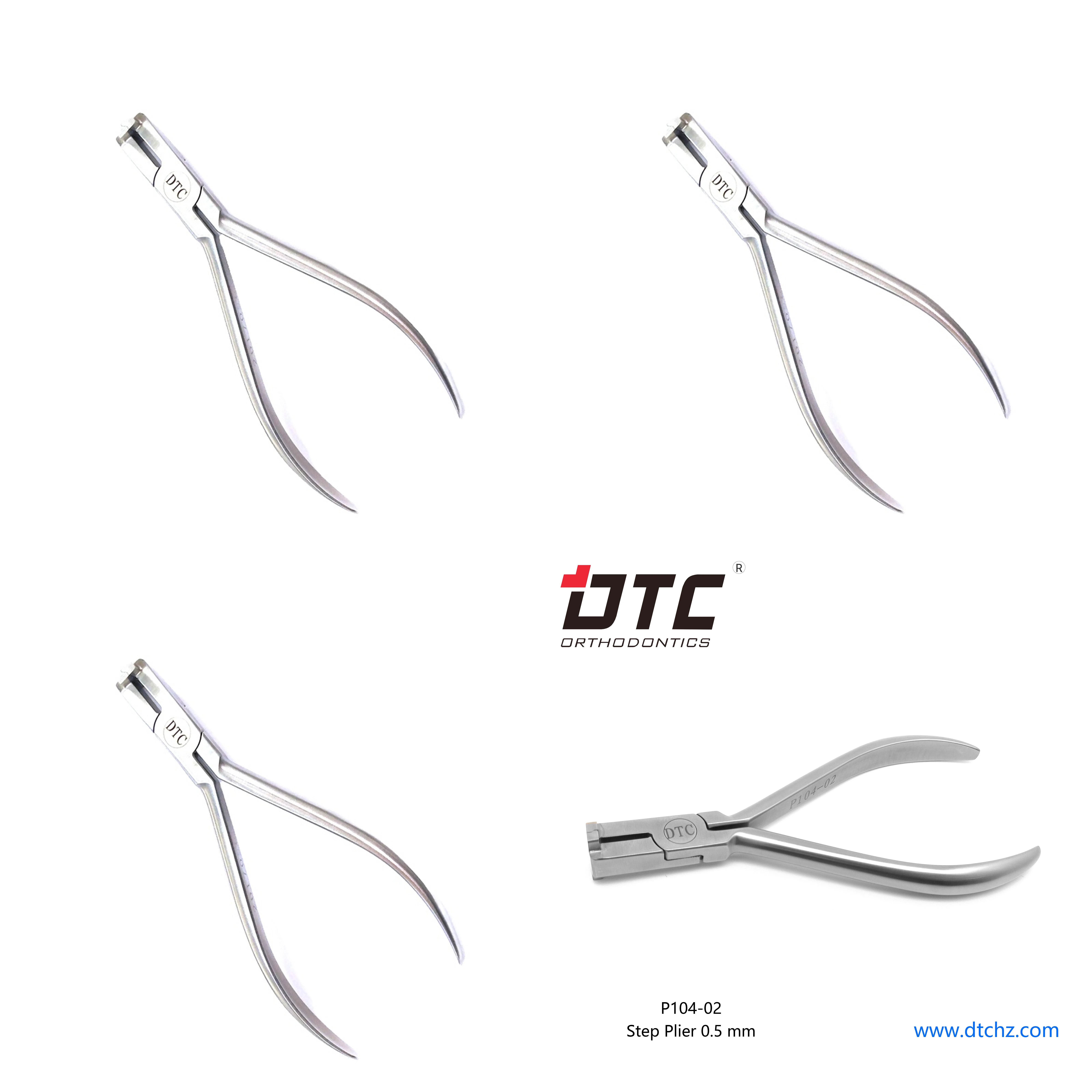 Orthodontic Dental Step Forceps, Metal Material, High Quality Manufacturer Model P104-03 CE Certified Class I
