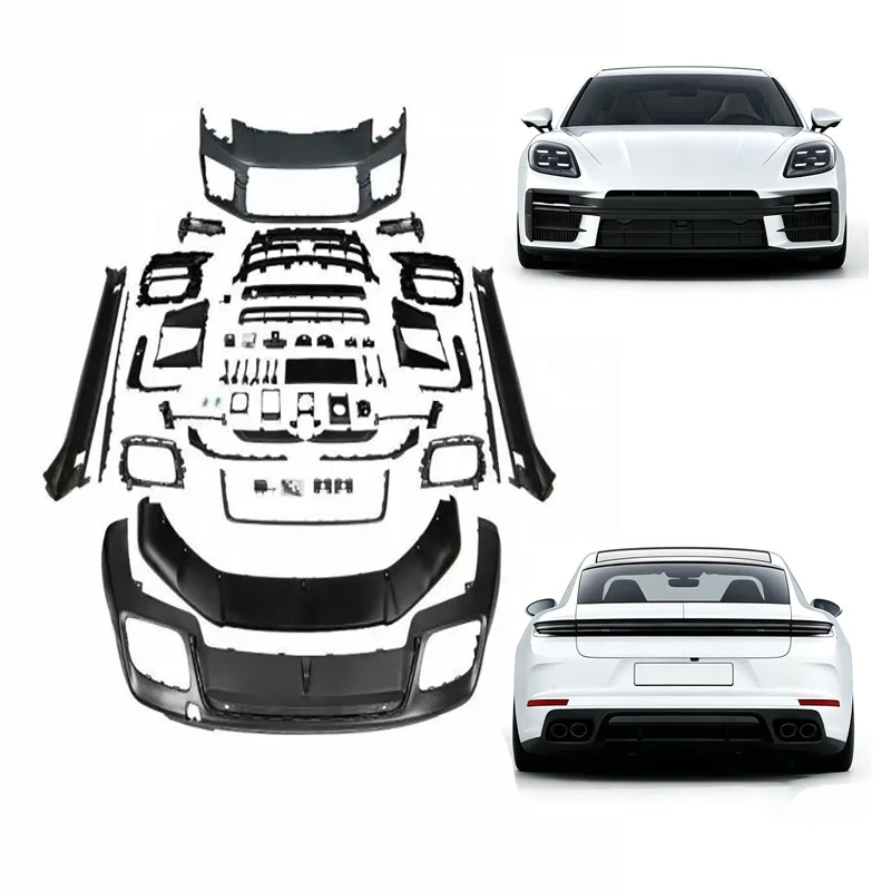 PP Material Turbo Style Front Bumper Full Body Kit for Porsche Panamera 976 2024-2025