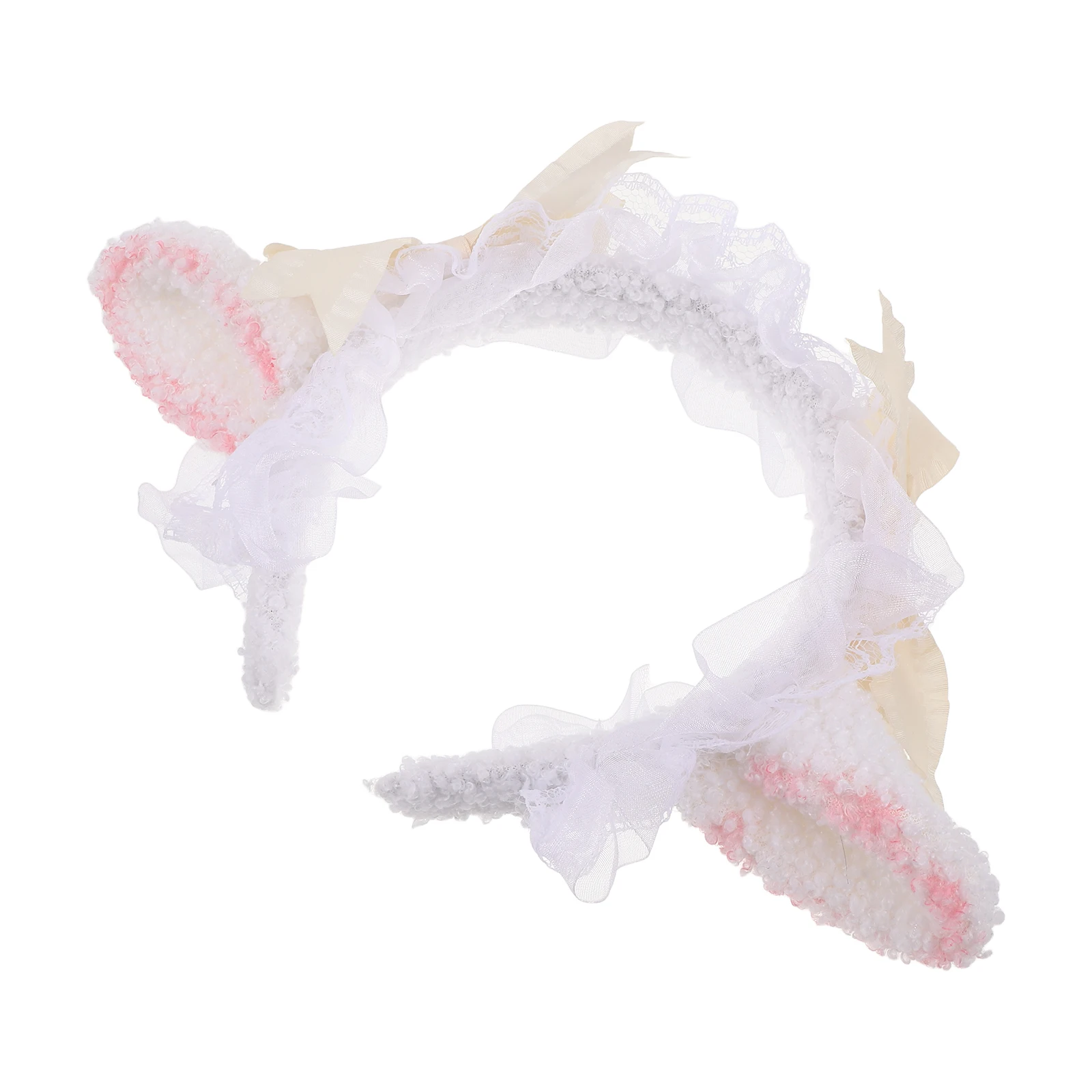

Lolita Headb Lamb Ears Girls Lace Headpiece Sweet Adorable Lightweight Comfortable Party Cosplay Women Accessories