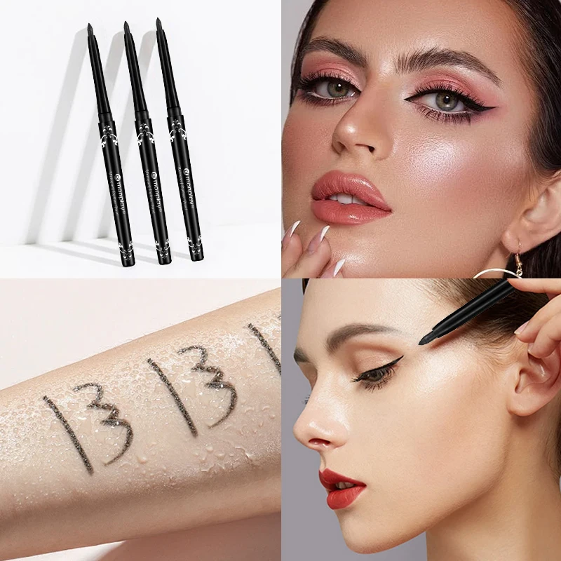 Strong Black Long-lasting Waterproof Eyeliner - Smooth, quick-drying, easy-to-color glue Eyeliner image 6