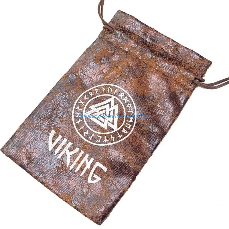 

573B Unique VMedieval Culture Inspired Drawstring Bag Gift Bags for Festive Occasions