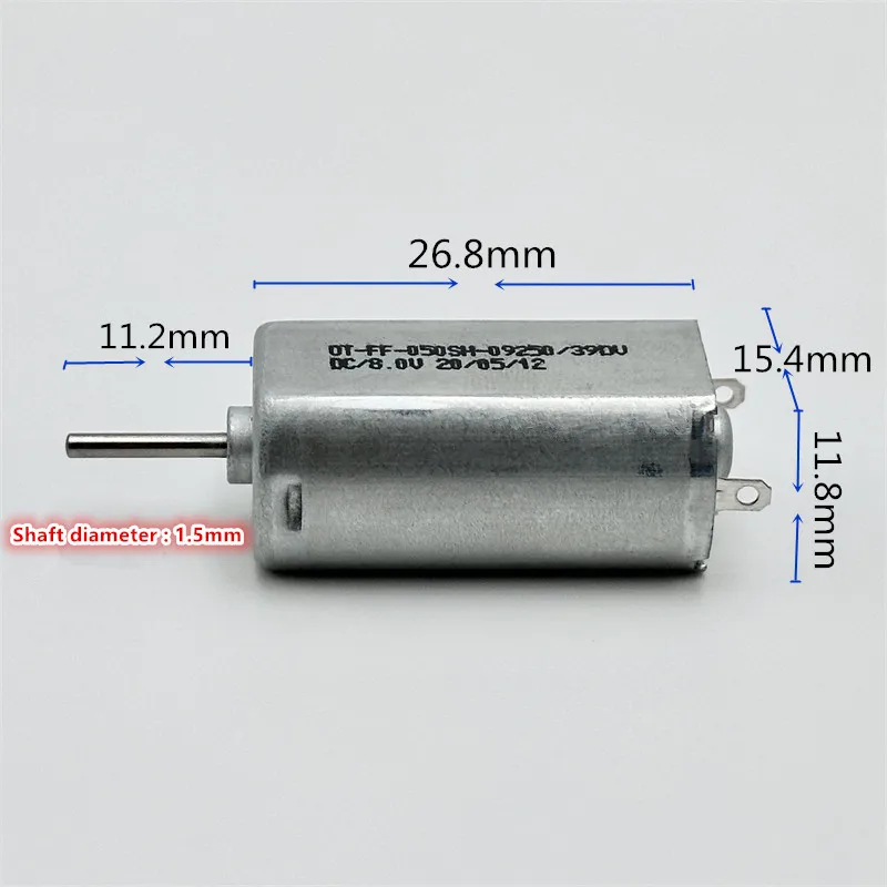 Brand new 050 DC motor  FF-050SH 6V 6000rpm 8V 8000rpm FF-050SH-09250 metabl brush ~