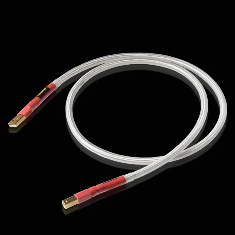 Hi-end USB Cable High Quality Silver Plated QED Hifi USB Cable Type A to B DAC Data