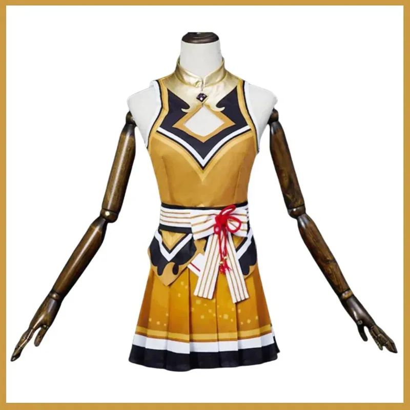 

Аниме-игра Umamusume: Pretty Derby Season 3, черный карнавальный костюм Spica, боевая форма, юбка, парик, женский сексуальный карнавальный комплект