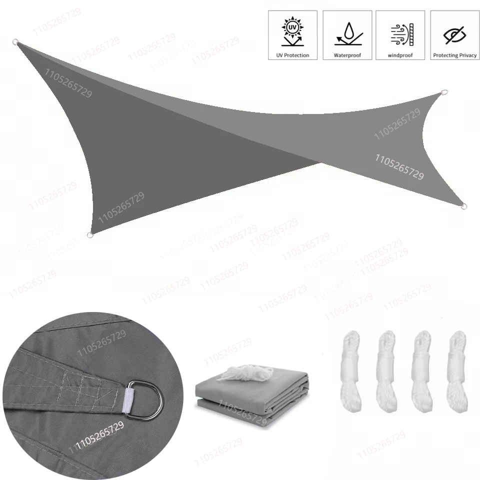 Multi colored canopy tent, waterproof sunshade sail, outdoor terrace, carport, backyard, pavilion