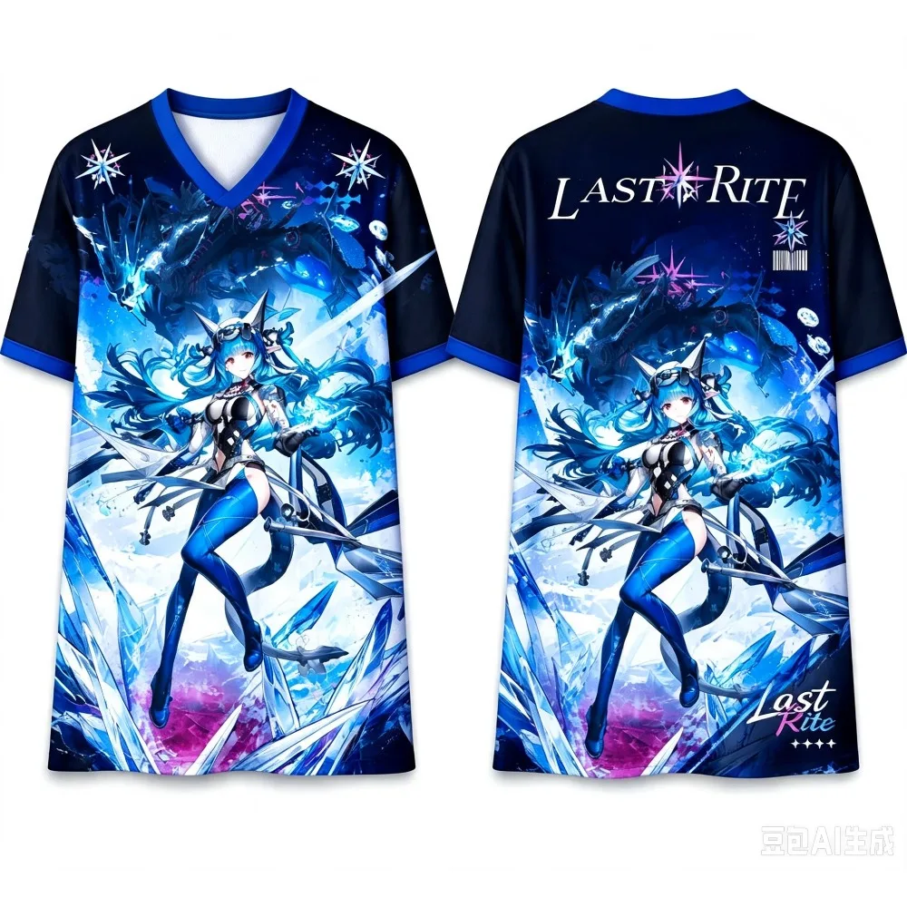 2026 Summer Arknights: Endfield GUGUGAGA Endministrator Chen Qianyu Arcane Last Rite 3D Print Jersey Breathable Quick Dry Tee