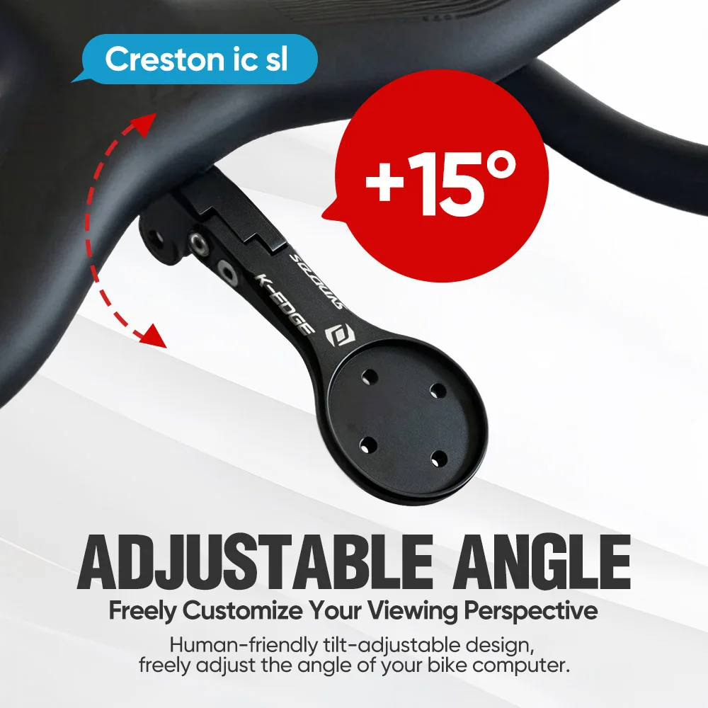 Computerhalterung aus Aluminiumlegierung für Syncros Fraser oder Creston IC Cockpits GoPro/Garmin/Bryton/Wahoo Halterung – Detail 6