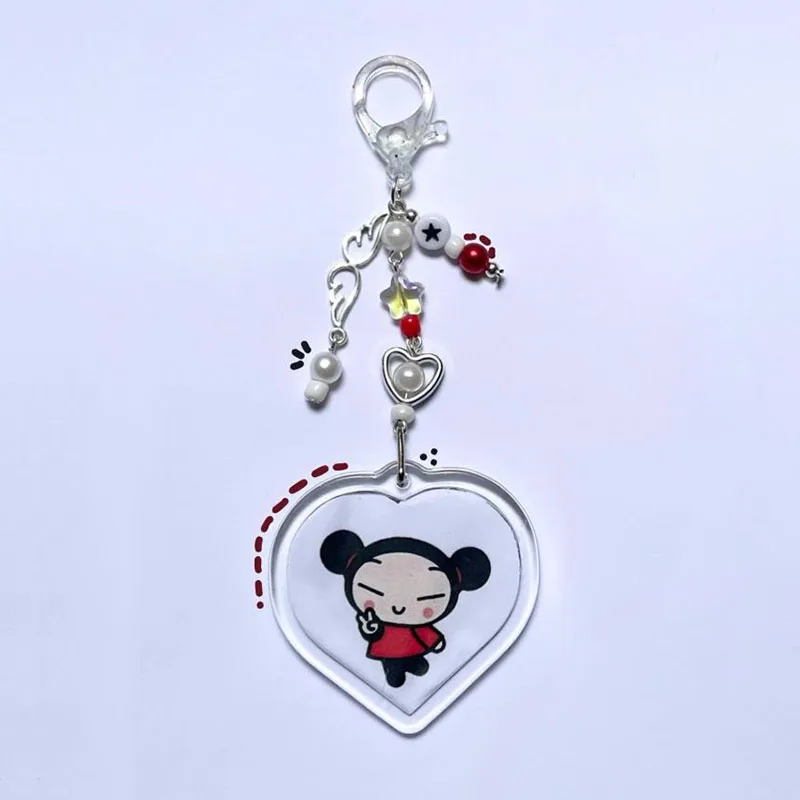 Handmade Pucca and Garu Keychains cute Aesthetic Accessories