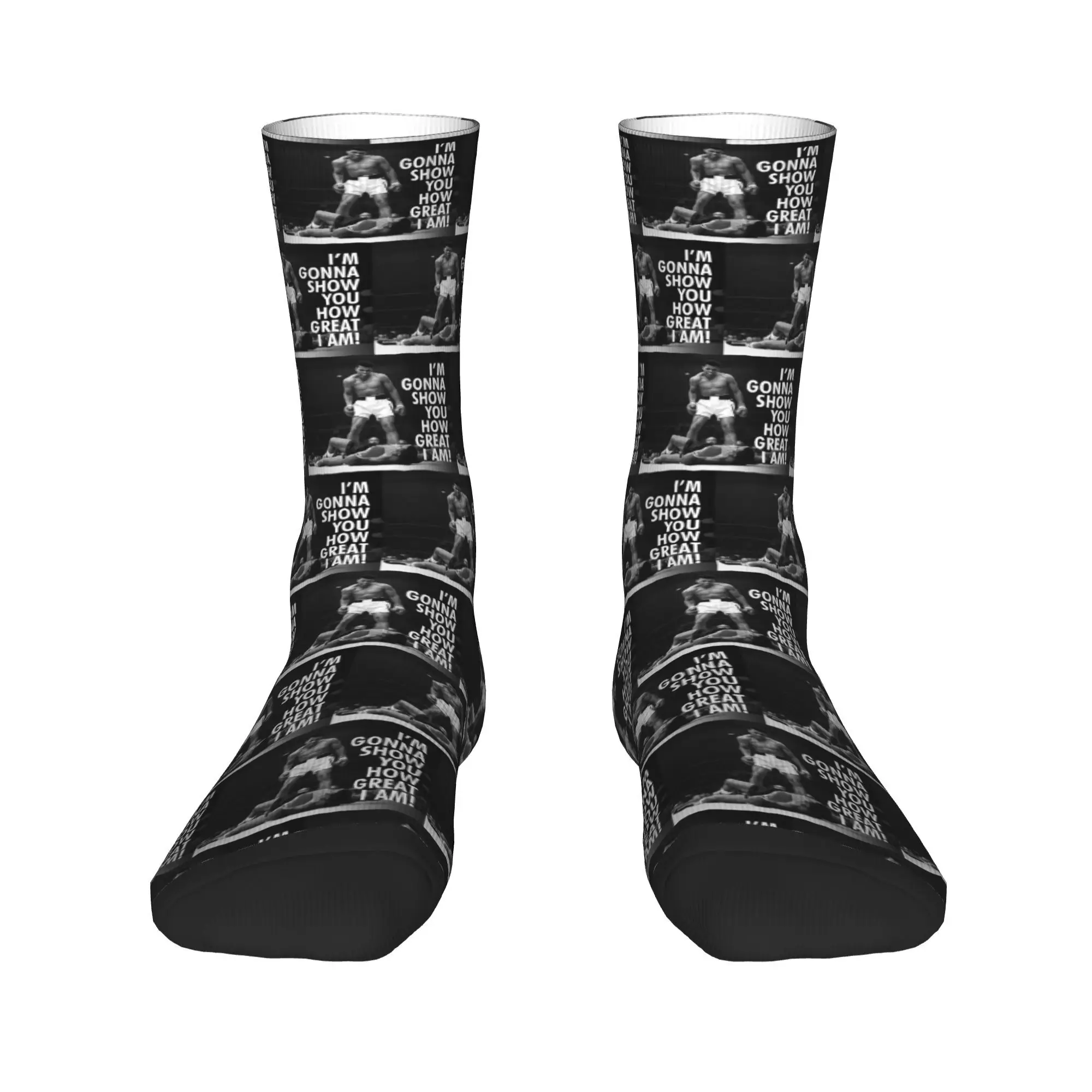 

I'm Gonna Show You How Great I Am Носки Harajuku Высококачественные чулки Всесезонные длинные носки Аксессуары для мужчин и женщин Подарки