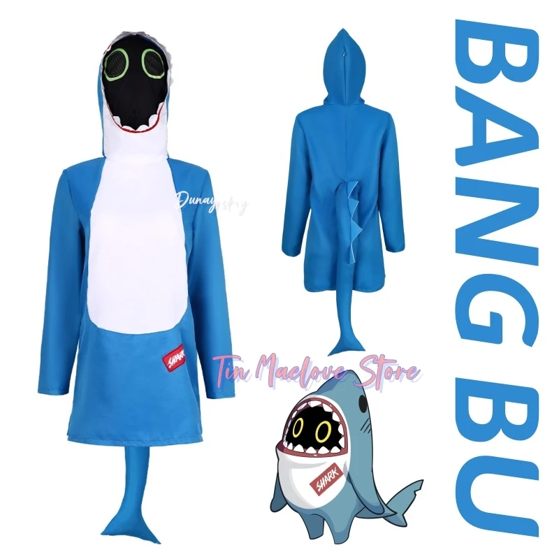 

Shark Bunny Cosplay Zenless Zone Zero Costume Full Jumpsuit With Shark Hood & Gloves For Halloween/Stage Performance