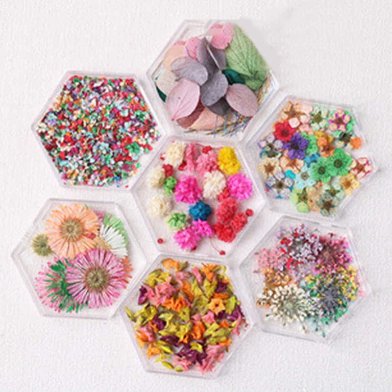 Requintado 3D Chrome Secas Flor Nail Art Decoração, encantos delicados, acessórios Beleza