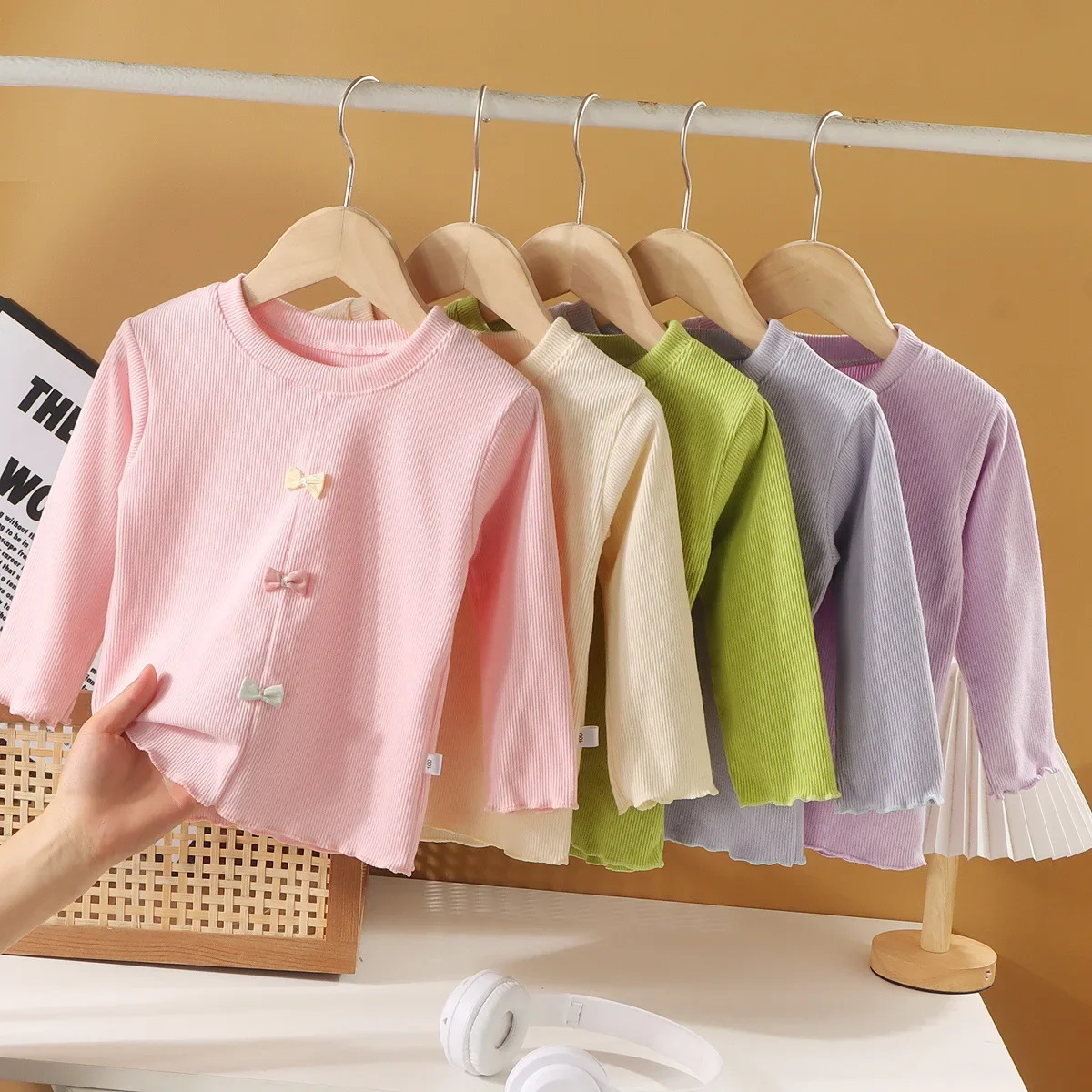 Kids' Long Sleeve Thermal Top - Winter Base Layer Blouse for Girls | Soft & Stylish Toddler Tee (Ages 2-6)