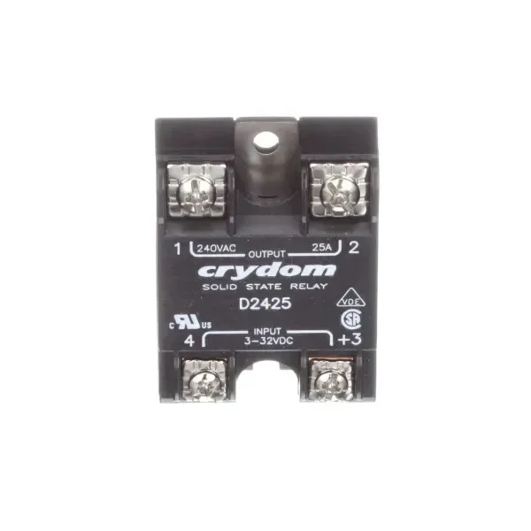 

In Stock New and Original Sensata Crydom D2425 Solid State Relay 32VDC SPST-NO 25A/280V Zero Switching S1 Series Good Price