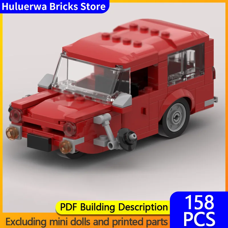 

Модель скоростного гиперкара MOC, строительные кирпичи, Суперван III, трехколесный автомобиль, модульная технология, подарки, праздничный сбор, игрушки, костюм