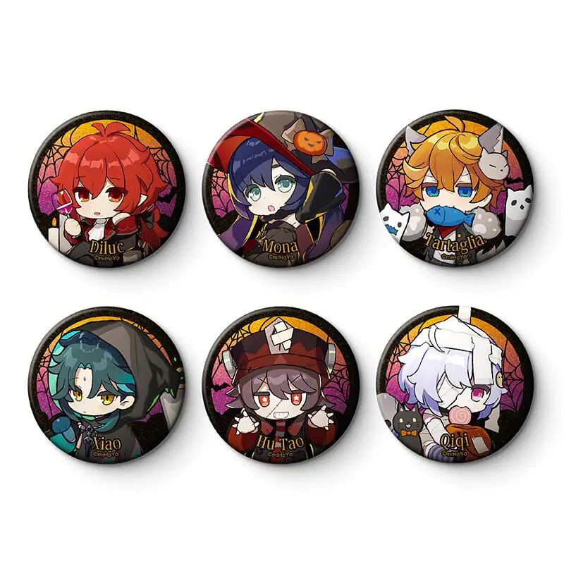 

Genshin Impact Official Weird Cross-dressing Theme Series Desktop Decoration Figures Merch Character Q Version Badge Ornaments