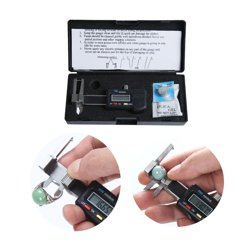 0-25mm Electronic Vernier Caliper Multifunctional LCD Digital High Precision Micrometer Measuring Tool Jewelry Tools