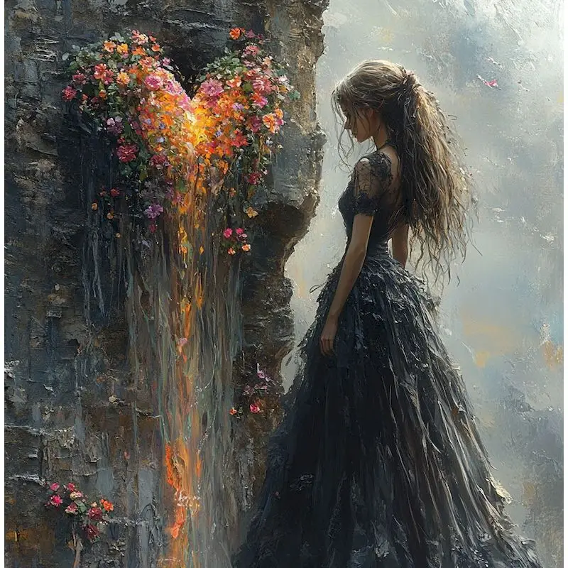 

GATYZTORY 5D DIY Diamond Painting New Portrait Girl Diamond Embroidery Sale Hand Pictures Of Rhinestones Mosaic Decortion