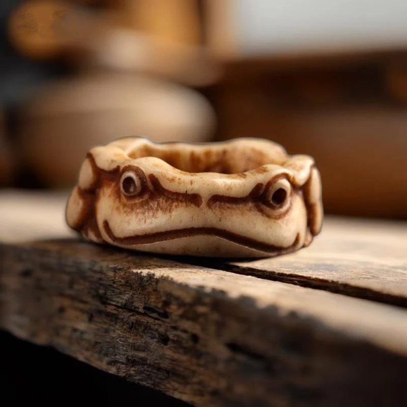 Yak Buddhist bead bracelet , cow bone mouth running ring accessories, moon passion seeds