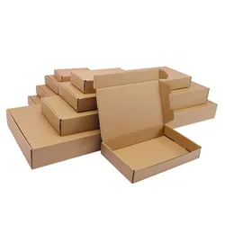 10PCS 6 Specifi Extra hard white/brown multi-size brown carton packaging wedding party small gift chocolate candy event gift box