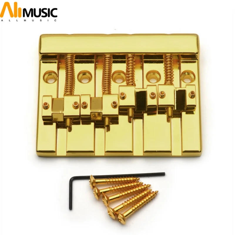 

Винтажный 4-струнный бас-бридж 82,3x63,5 мм, нижняя часть струны, расстояние между струнами 19 мм, фиксированный бас-бридж, черный/золотой/хром