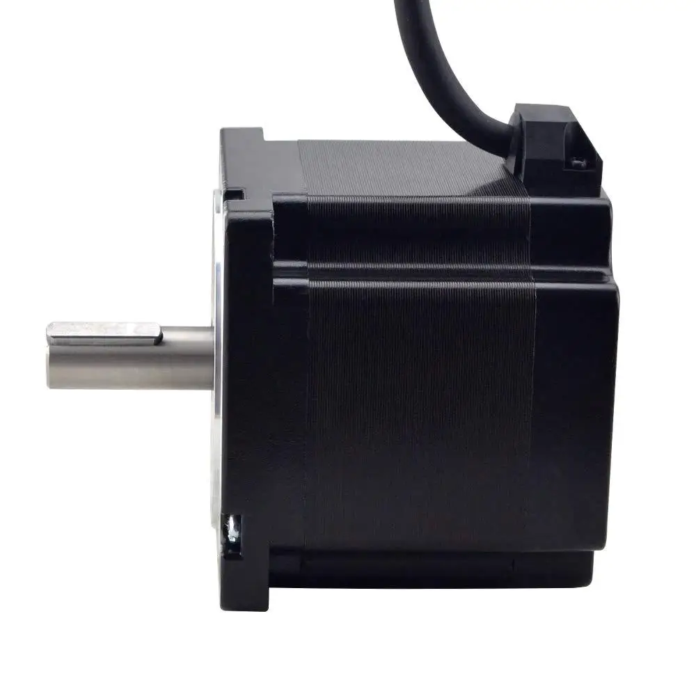 NEMA 34 Stepper Motor 4.8Nm High Speed Low Vibration Low Noise Bipolar 2 Phase 6.0A 14mm Key-Way Shaft 3D Printers CNC Machine