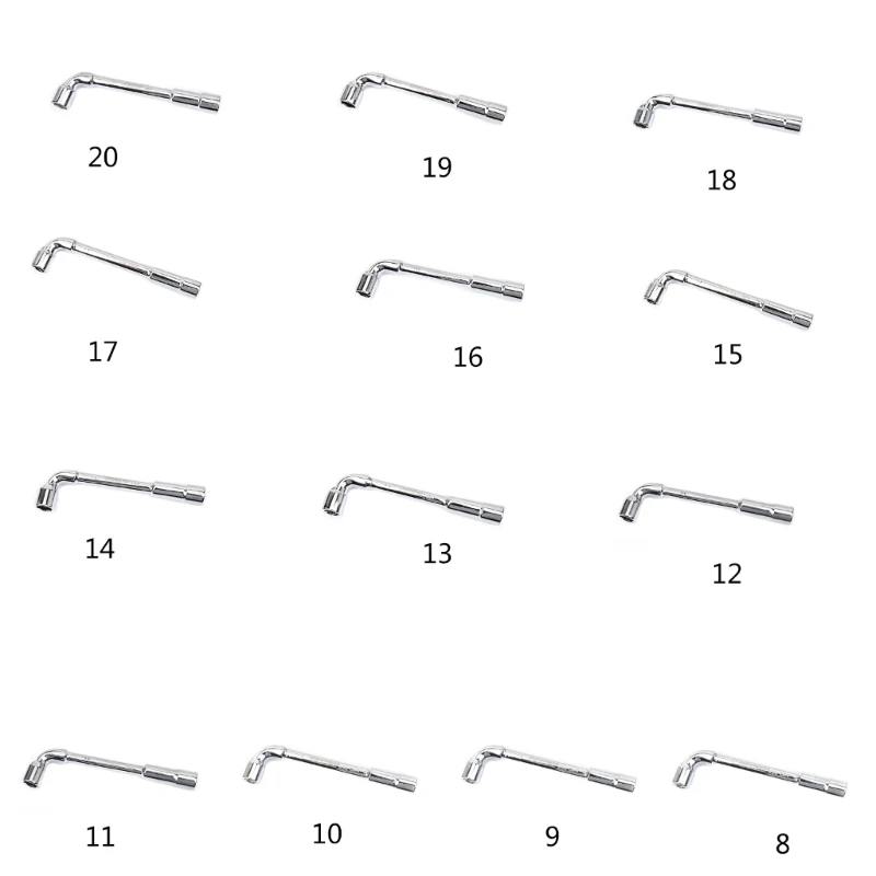 8/9/10/11/12/13/14/15/16/17/18/19/20mm L Type Angled Socket Wrench Spanner Dropship