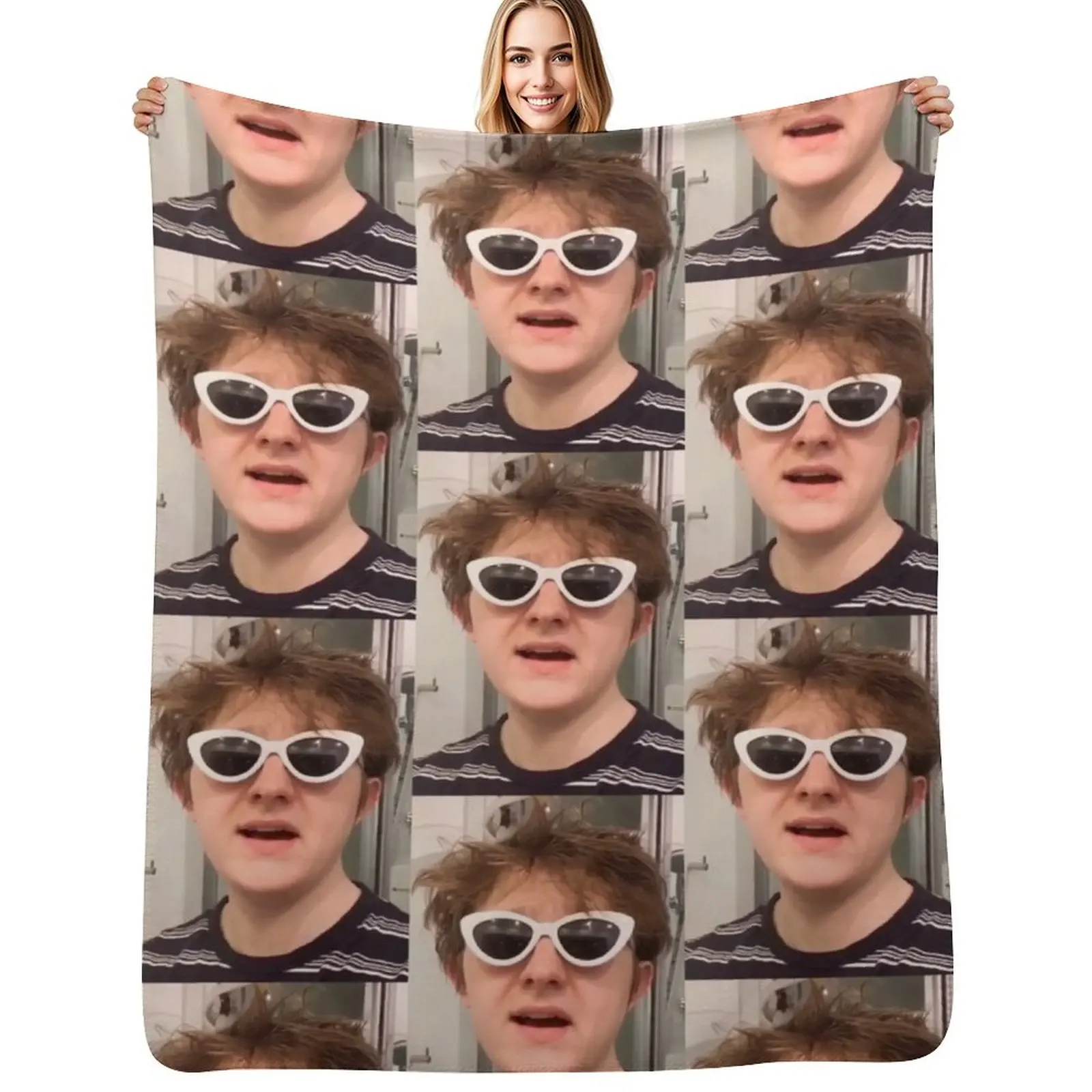 Lewis Capaldi - Sunglasses 2 Throw Blanket Warm Plush Fuzzy Blanket for Living Room