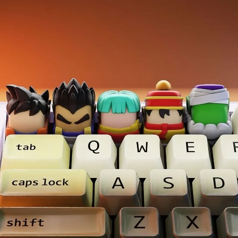 New Anime Keycaps, High-End Appearance Mechanical Keyboard Caps, Personalized Creative cartoon 3D Keycaps with Cross-Axis R4 - view 2