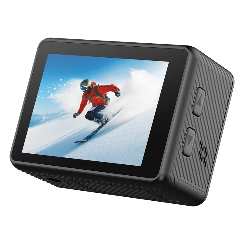 5K Sports Camera 30fps Front N Rear Two-color Screen Wifi Video Selfie EIS Anti-shake IP68 30m Waterproof Sports Action Camera