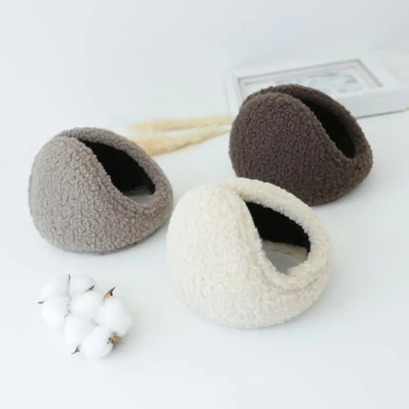 Earmuffs à prova de vento para homens e mulheres, protetor auricular, grosso, luxuoso, velo, ao ar livre, ciclismo, macio, quente, inverno