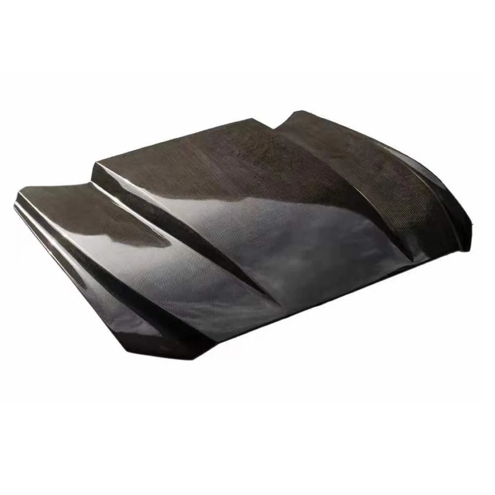 

Carbon Fiber Fibre Front Engine Bonnet Hood Vented for Ford Mustang 2015-2017 Cowl
