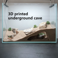 3D Printed Underground Caves Hideouts for Reptiles Lizards,Spiders,Turtles, Shelters for Fish Shrimp, Habitat Terrarium Décor