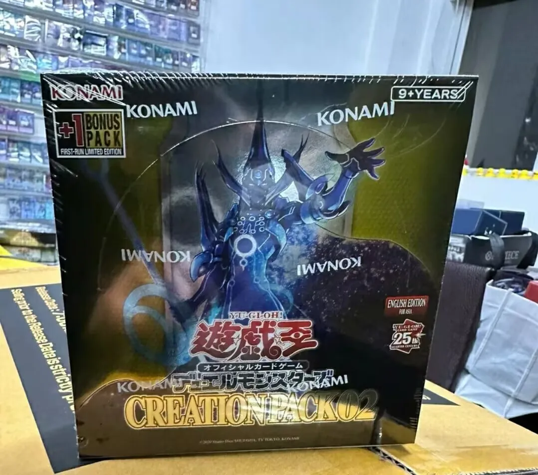 Герметичная коробка для бустера для дуэли монстров Yugioh Konami CR02 02, азиатская коллекция на английском языке