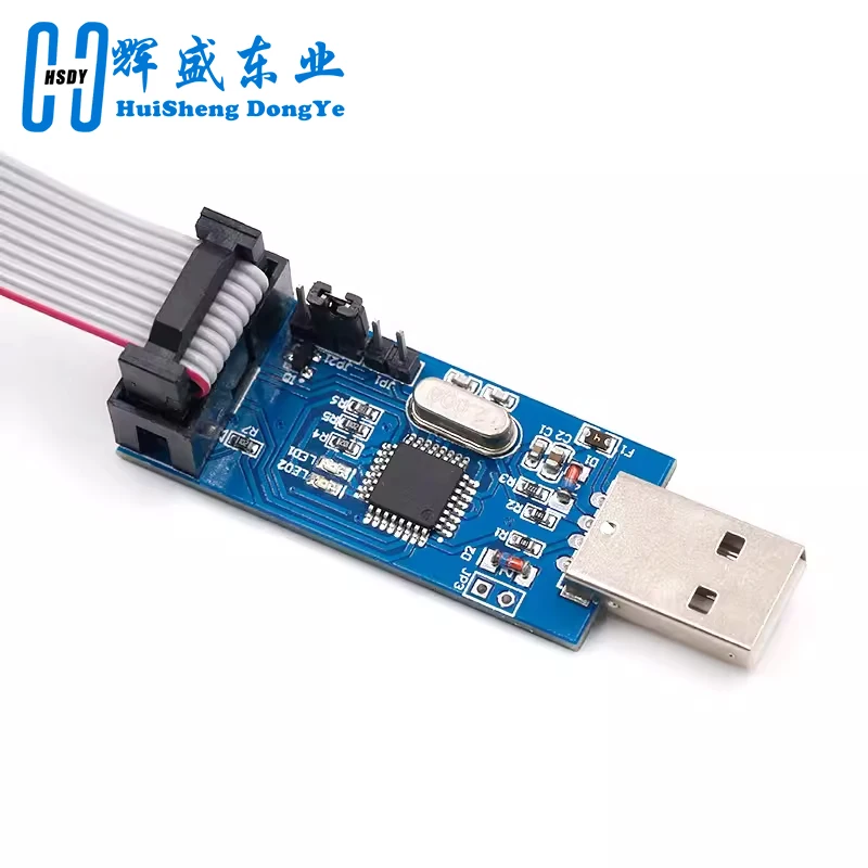 Aluminum Shell USBASP USBISP AVR Programmer USB ISP USB ASP ATMEGA8 ATMEGA128 Support Win7 64  (Random Color)