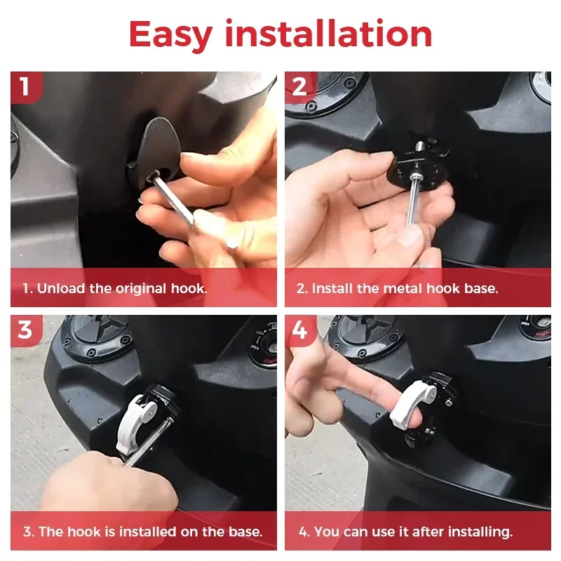 Universal Motorbike Luggage Hook Helmet Holder Cargo Mount Motorcycle Aluminum Alloy  Front Claw Hanger For Motorbike Accessorie