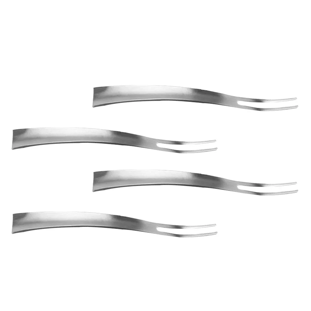 

4pcs Stainless Steel Fruit Salad Cutlery Cute Kitchen Tools Tines Home Party Banquet Bistro Restaurant Stainless Steel