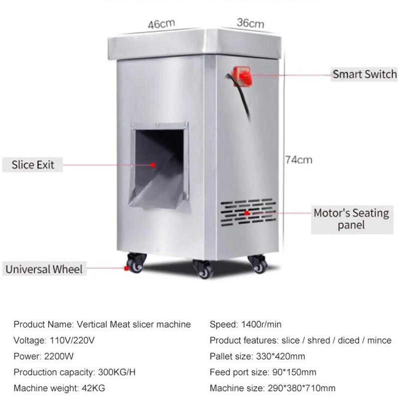 Cheap Price Bacon Ham Beef Lamb Slicer Cutter Roasted Meat Slicing Cutting Machine Pork Chop Slicer